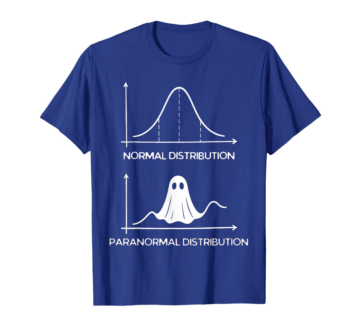 Funny Math Paranormal Distribution Halloween Joke T-Shirt