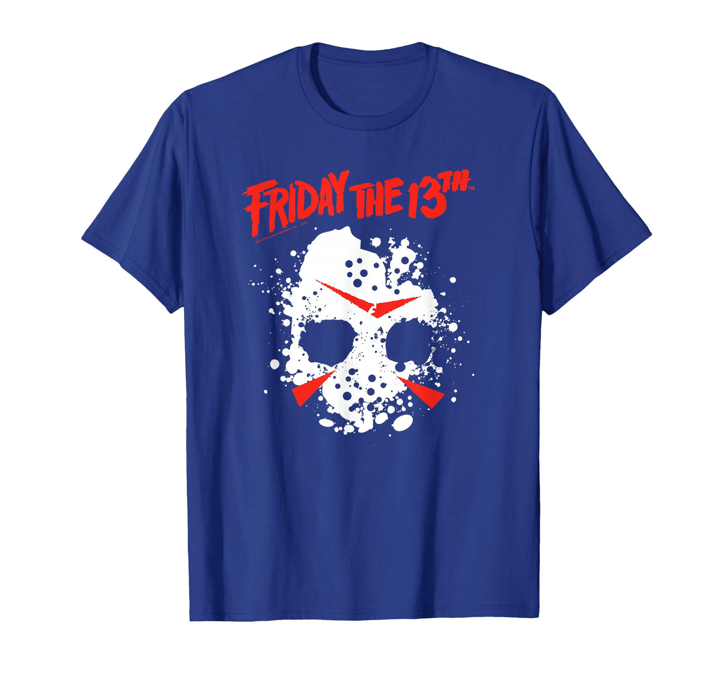Friday The 13th Abstract Mask with Logo Retro Horror Movie T-Shirt