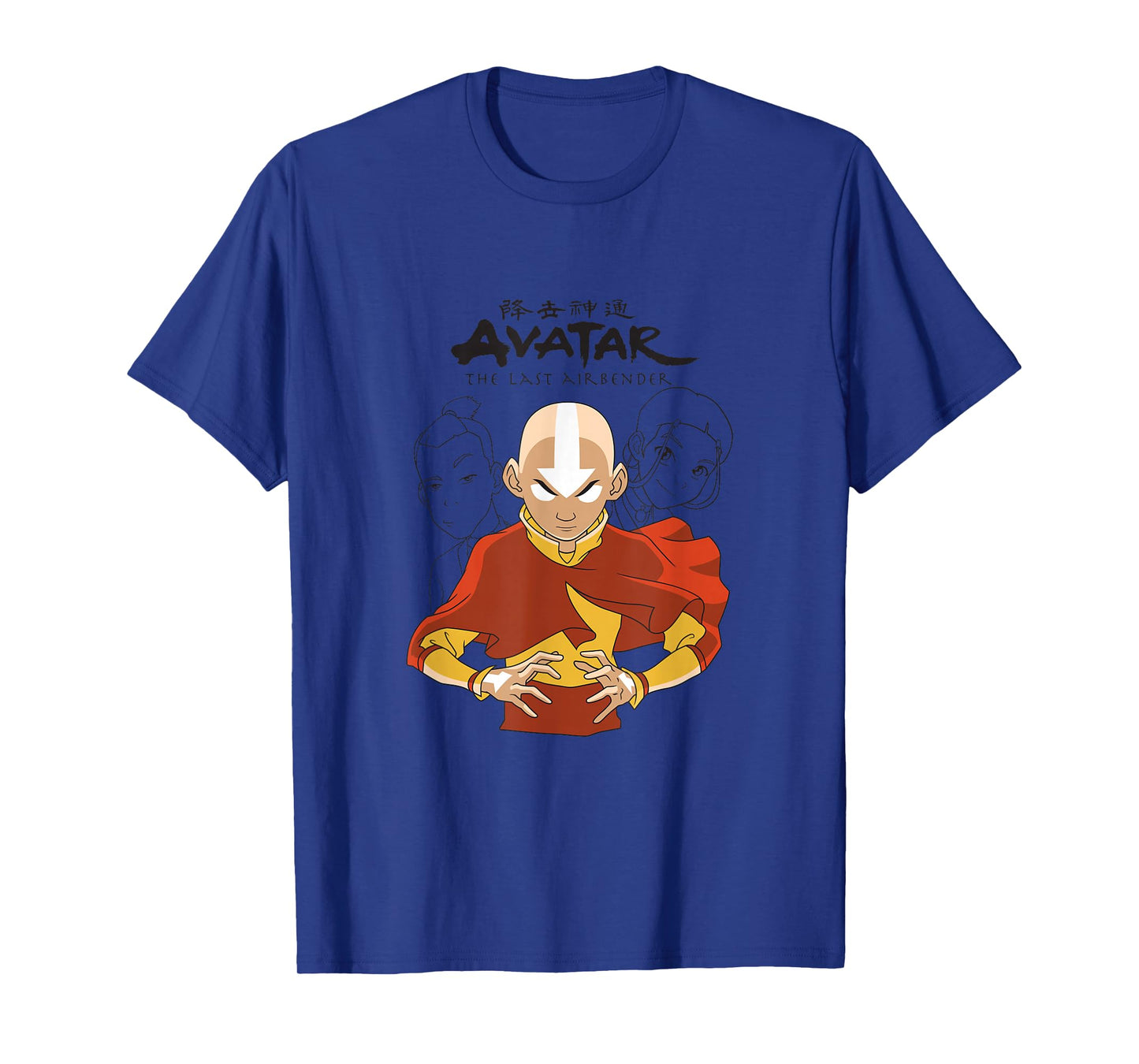 Avatar: The Last Airbender Aang Katara Sokka Shadowscape T-Shirt
