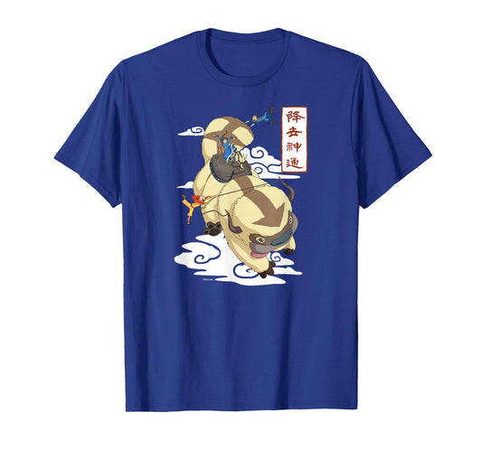 Avatar The Last Airbender - Aang Katara and Sokka on Appa T-Shirt
