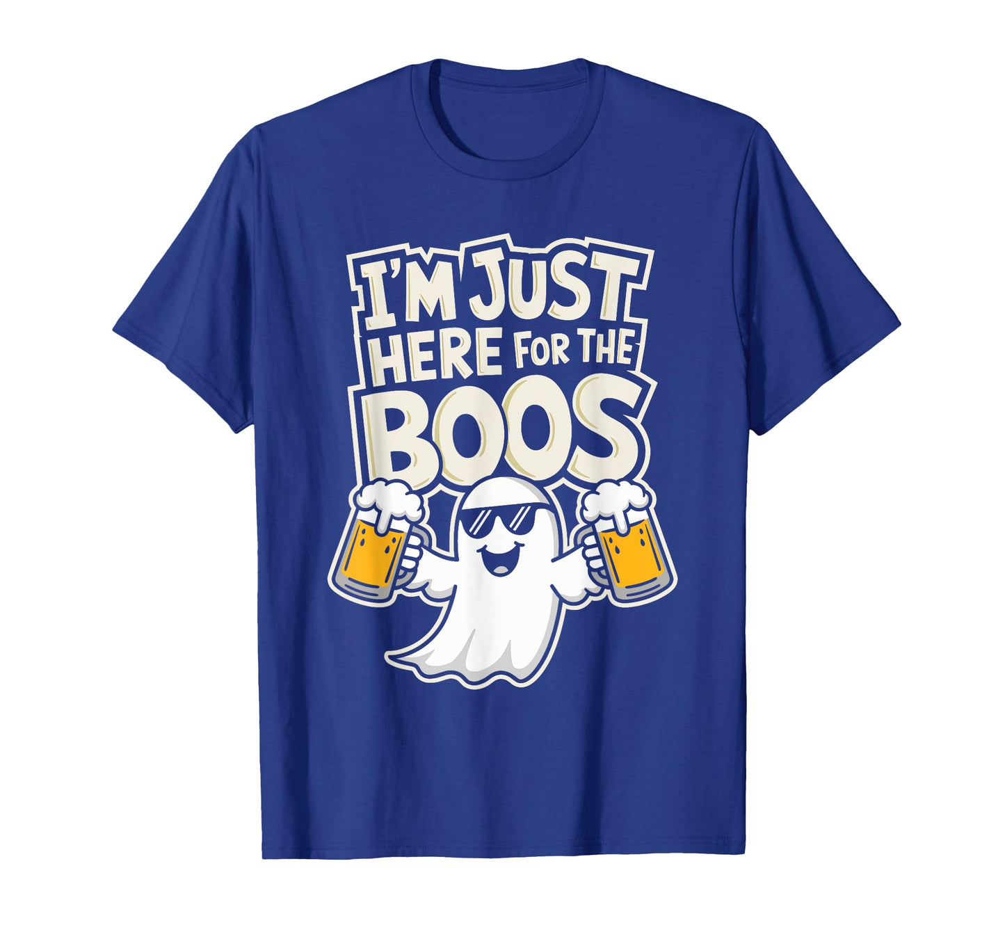 I'm Just Here for The Boos Ghost Beer Halloween Party Men T-Shirt