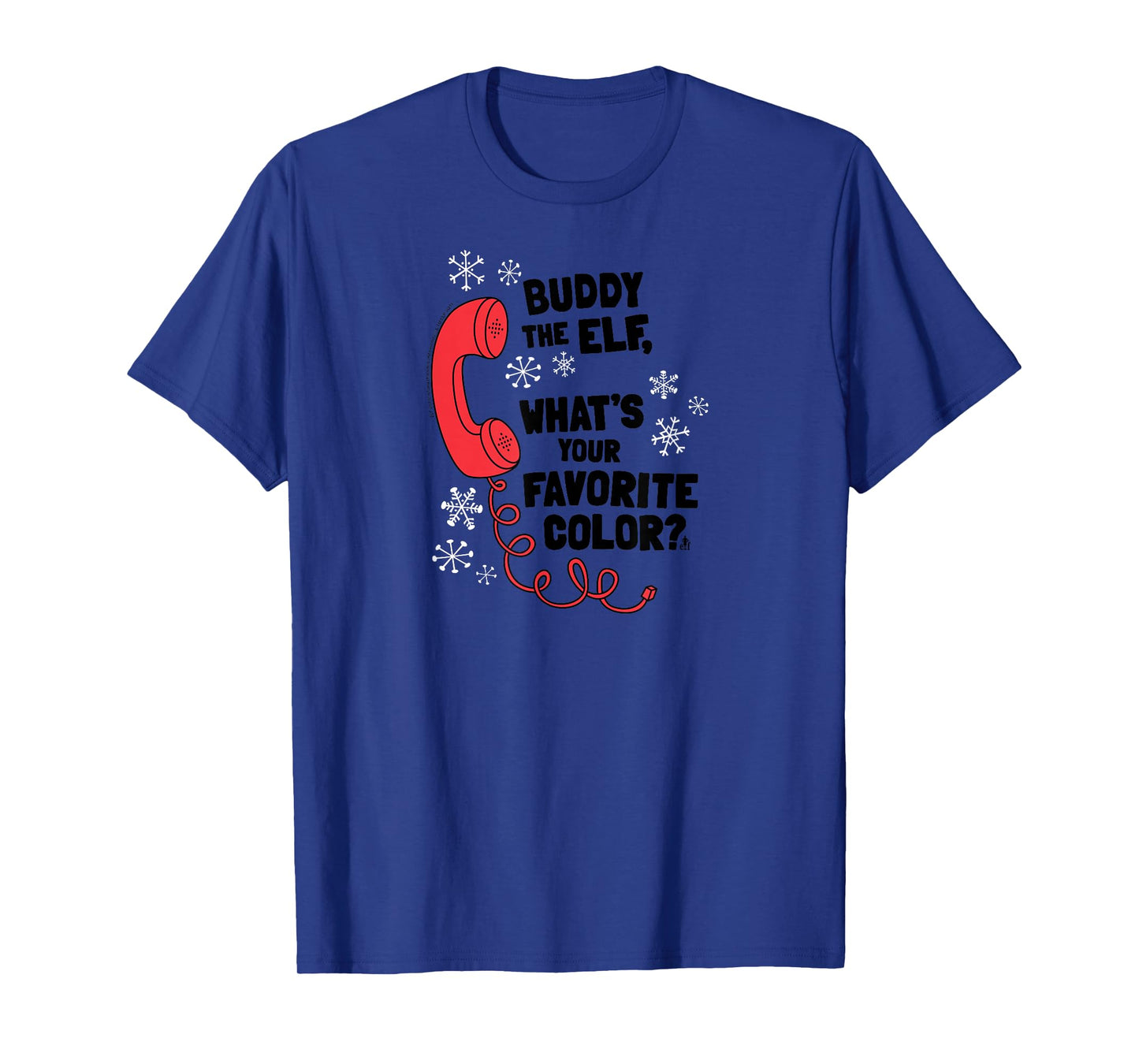 Elf What's Your Favorite Color? Phone Funny Christmas T-Shirt