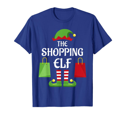 Shopping Elf Family Matching Group Christmas Shopper T-Shirt