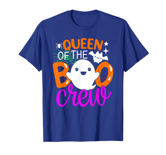 Queen Of The Boo Crew Funny Halloween Family Matching T-Shirt