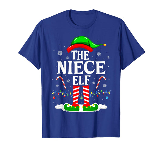 The Niece Elf Funny Xmas Elf Matching Family Christmas T-Shirt