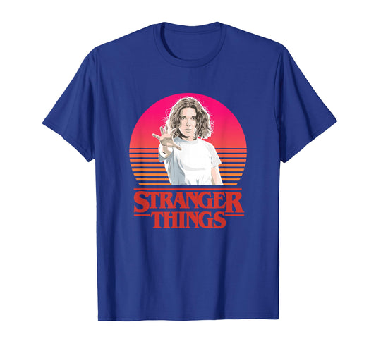 Stranger Things Retro Vintage Sunset Color Eleven Portrait T-Shirt
