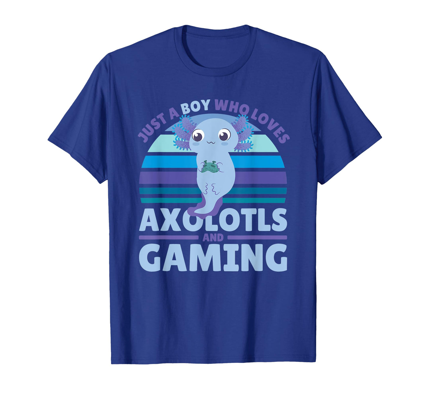 Just A Boy Who Loves Axolotls And Gaming T-Shirt