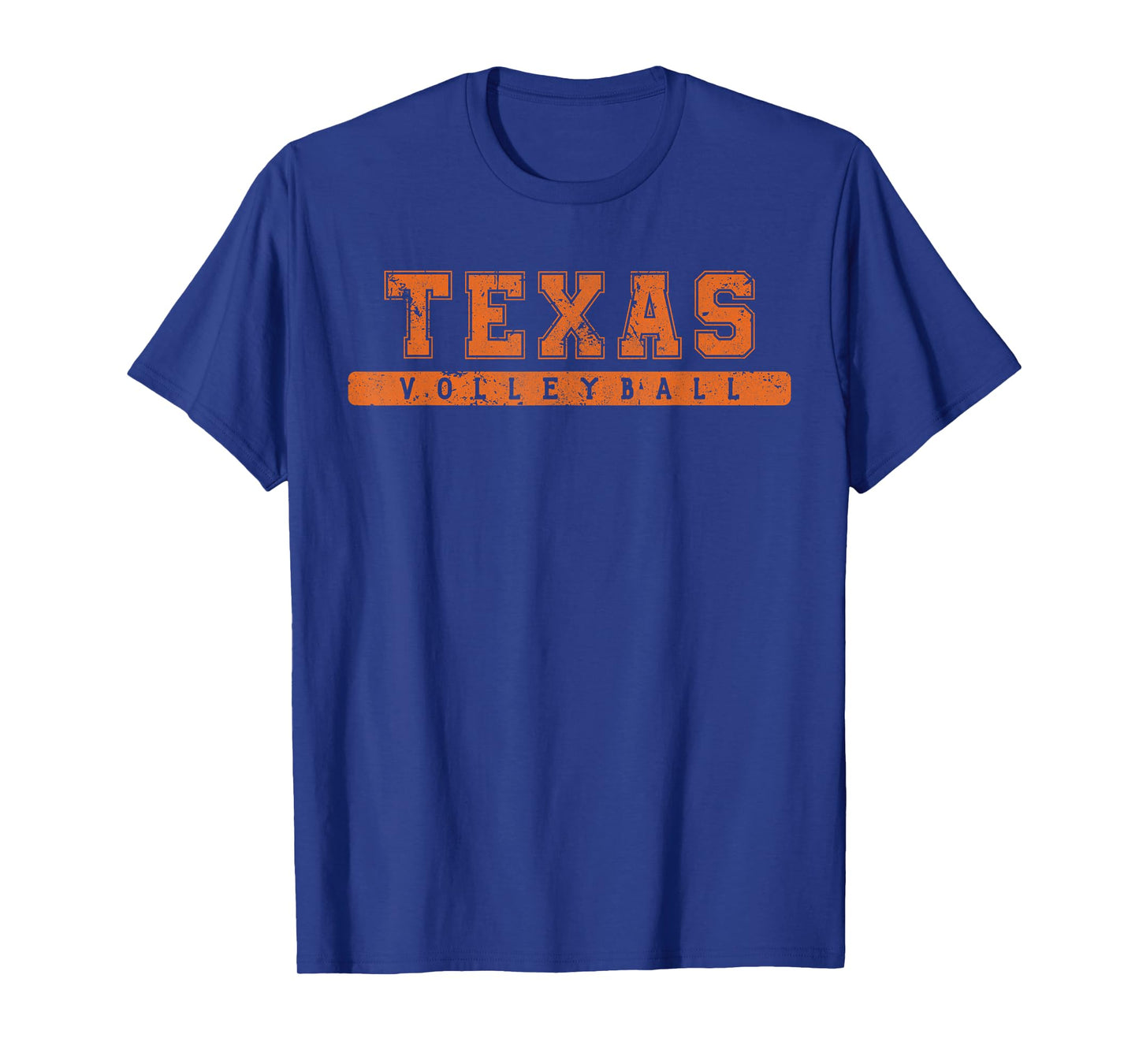 Texas Volleyball Orange Vintage Text T-Shirt