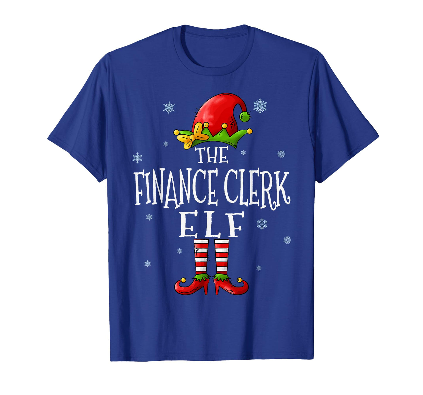 The Finance Clerk Elf Squad Funny Groupe Matching Christmas T-Shirt