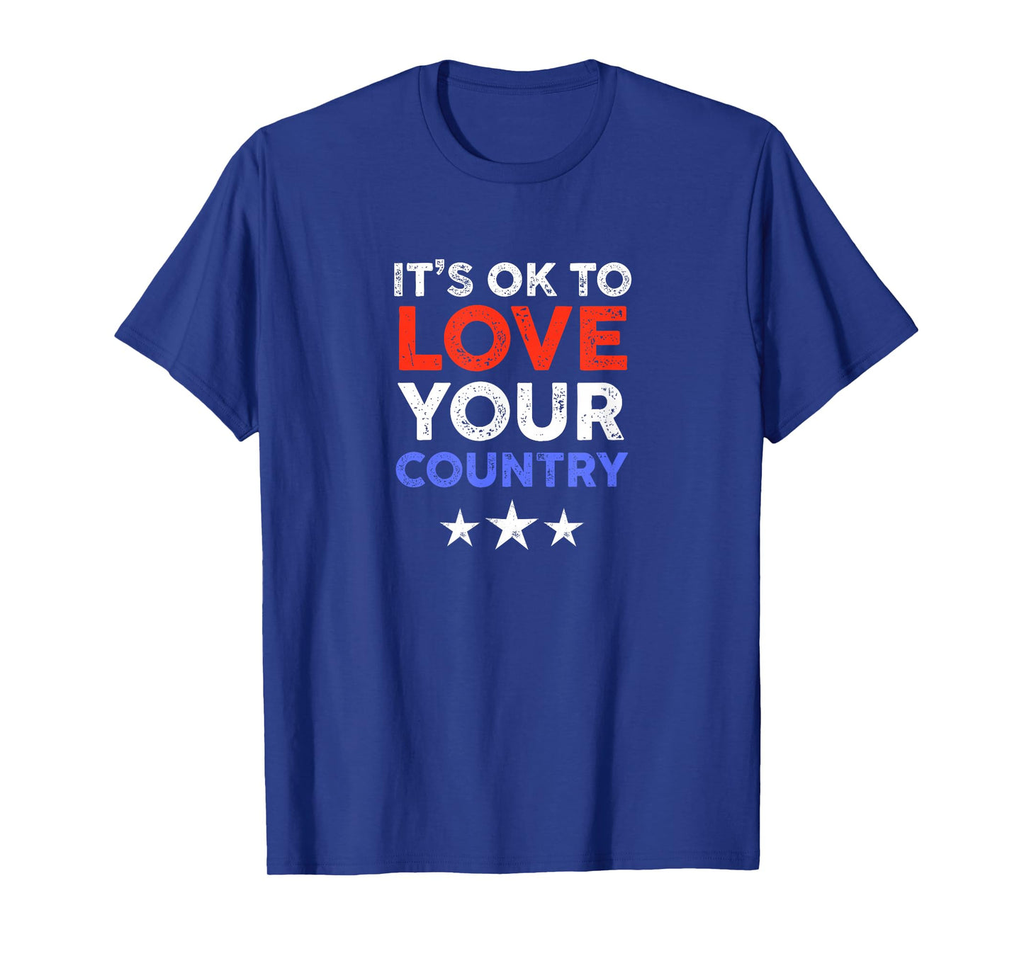 It's OK to Love your Country USA Patriot Conservative Retro T-Shirt