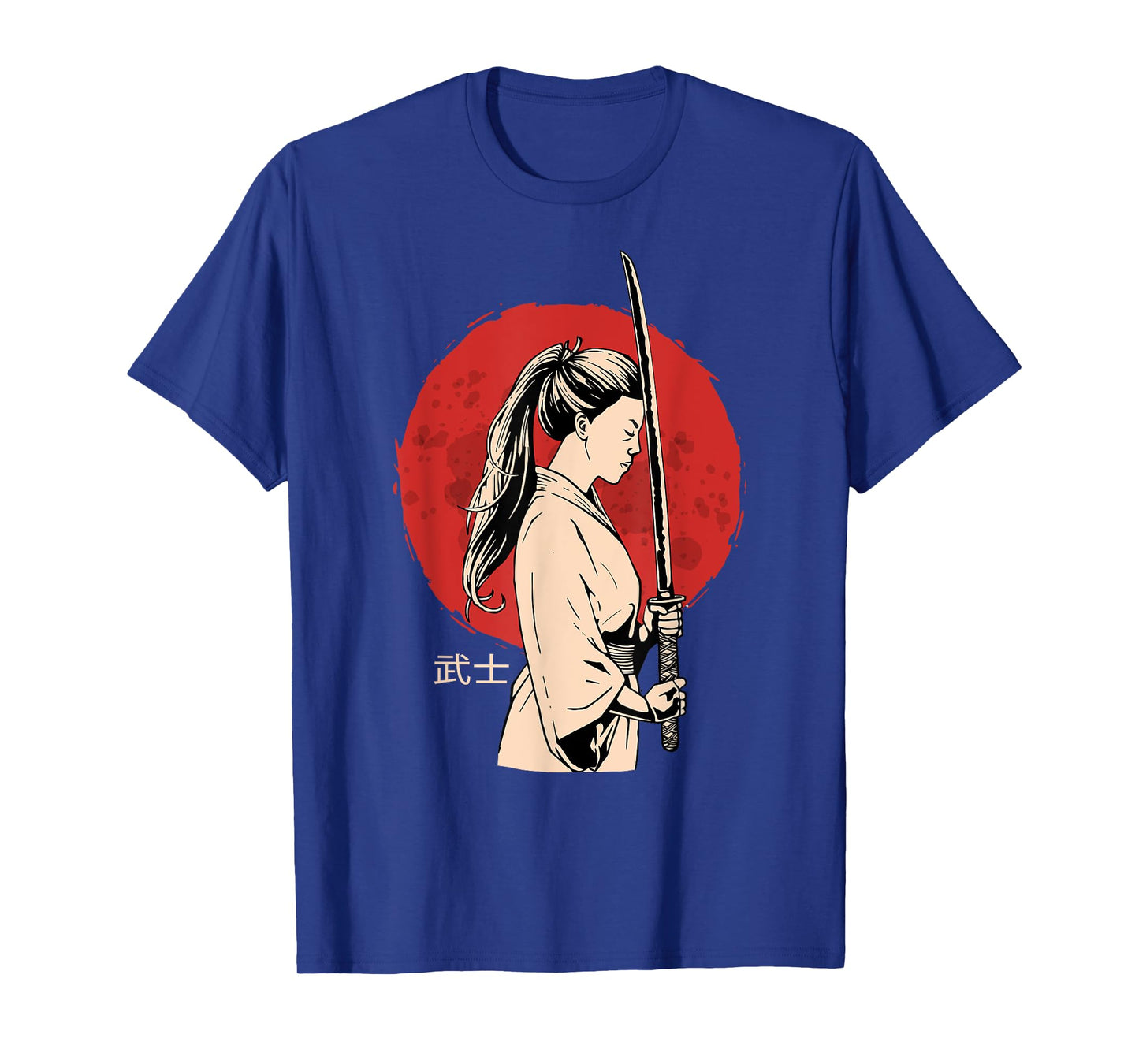 Ancient Japanese Geisha Samurai - Female Samurai - Katana T-Shirt