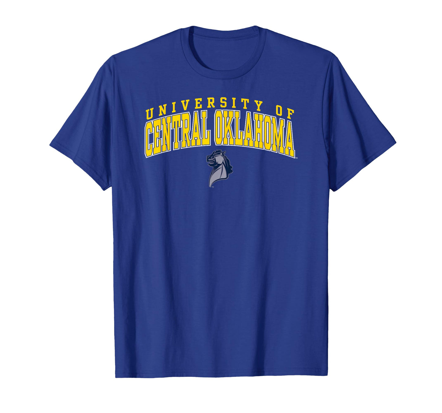 Central Oklahoma Bronchos Arch Over Blue Officially Licensed T-Shirt