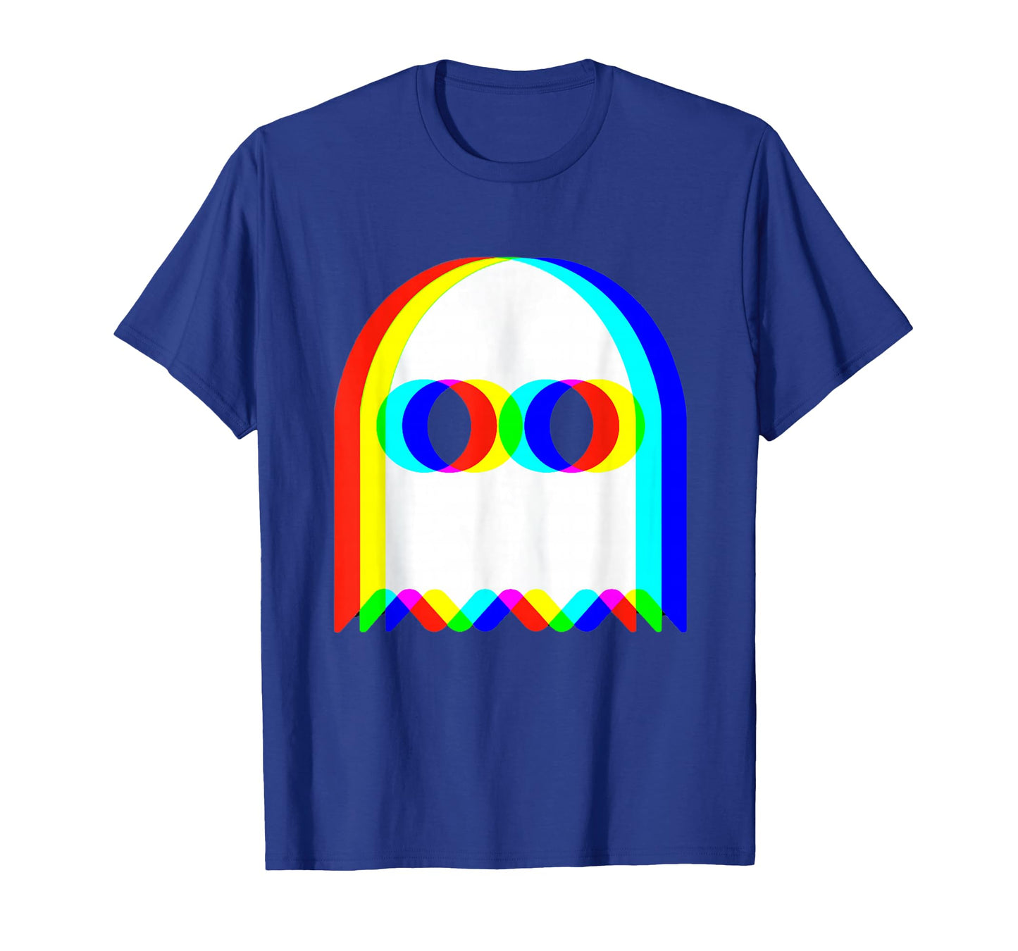 Funny Trippy Ghost Vaporwave Halloween Rave Party Funny T-Shirt