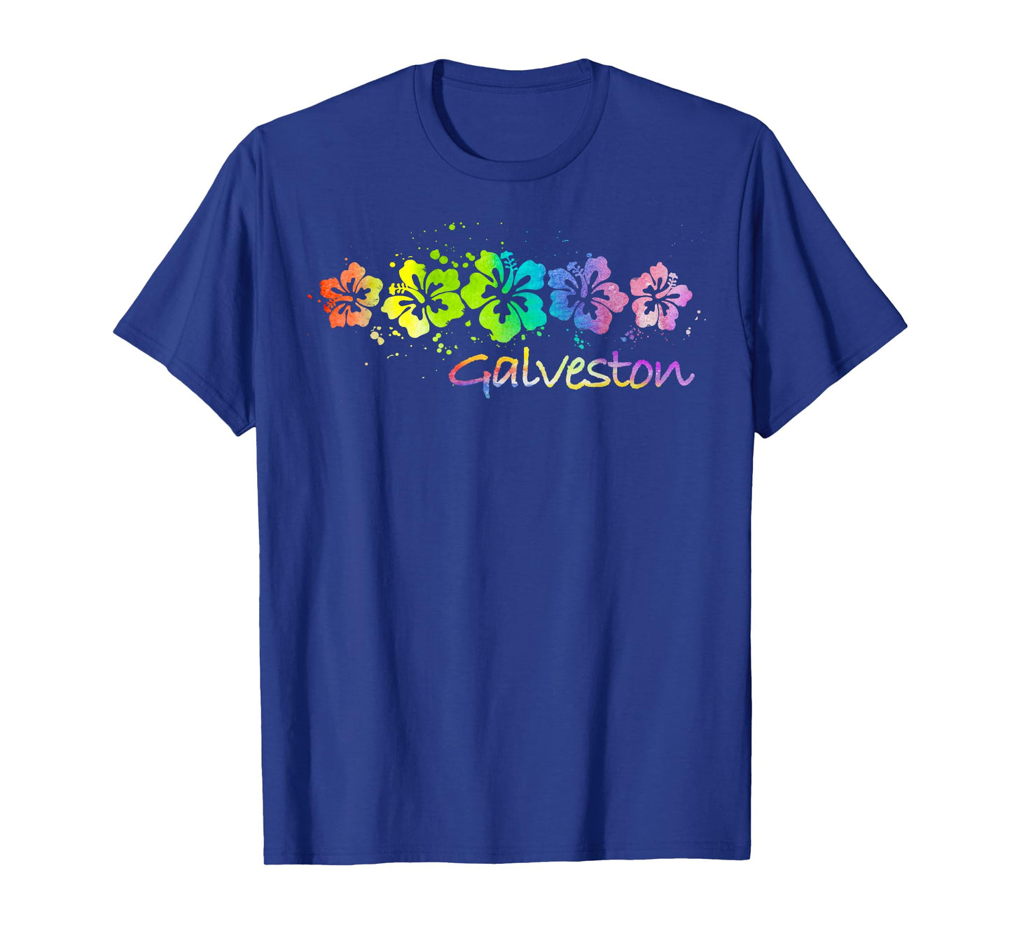 Galveston, TX Watercolor Beach & Surf T-Shirt