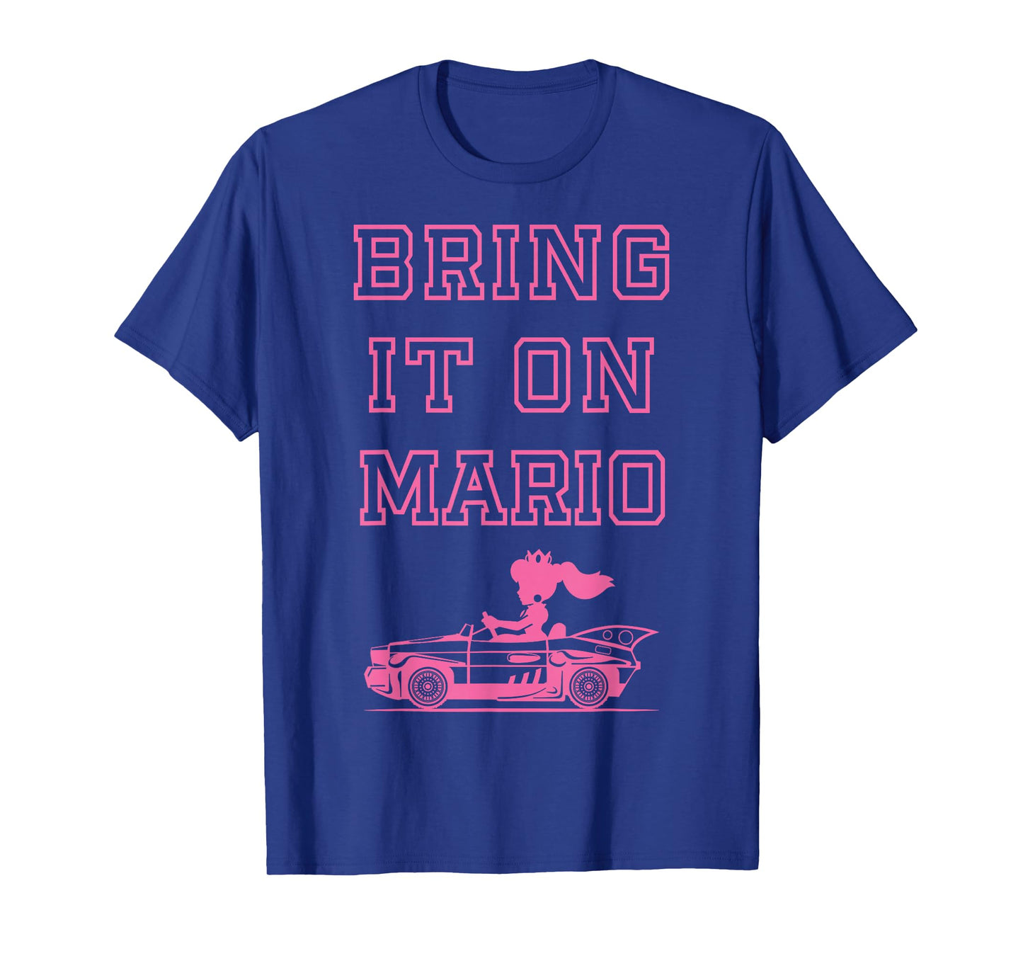 Mario Kart Peach Outline Poster Bring It On Mario T-Shirt