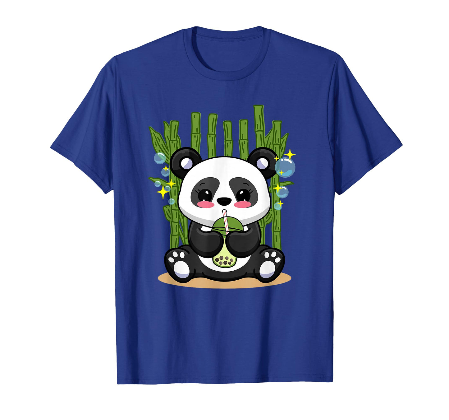 Kawaii Panda Bubble Tea Japanese Anime Boys Girls Kids T-Shirt