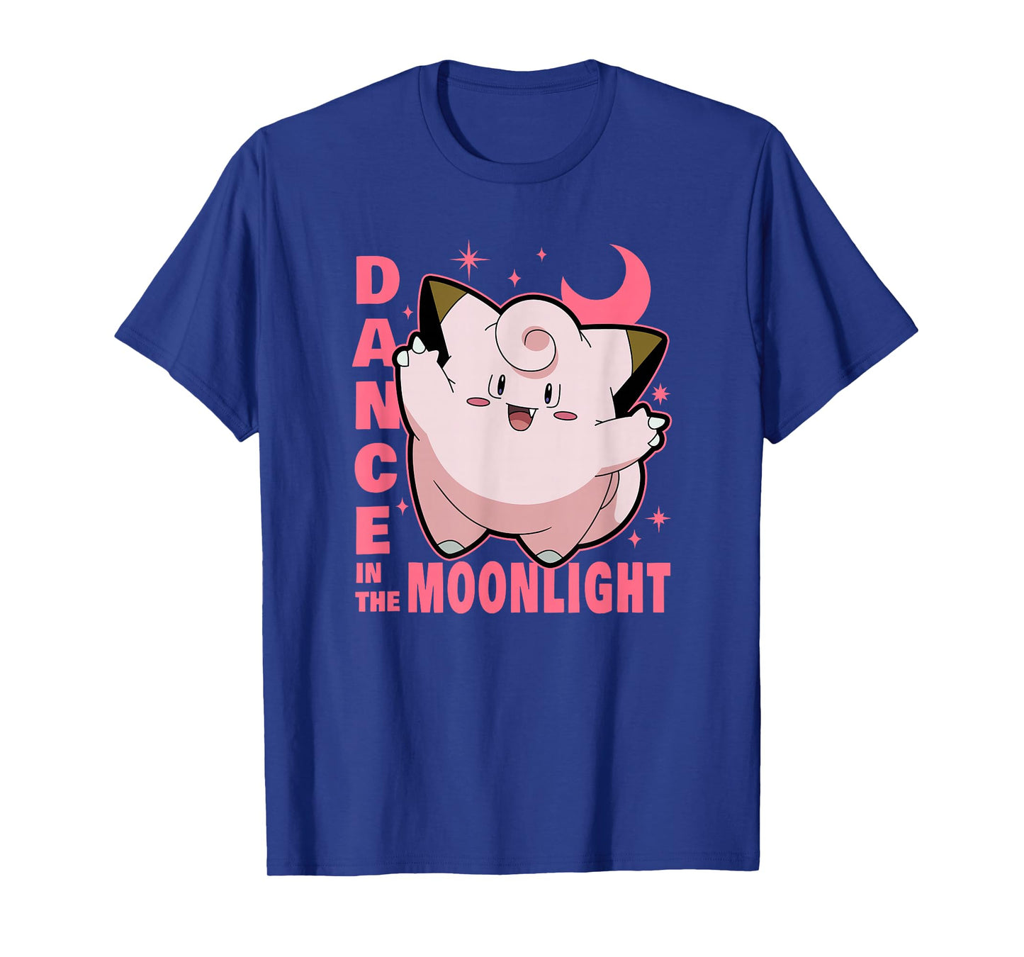 Pokémon Clefairy Dance in The Moonlight Big Face T-Shirt
