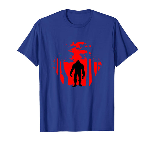 Scary Bigfoot in the woods T-Shirt