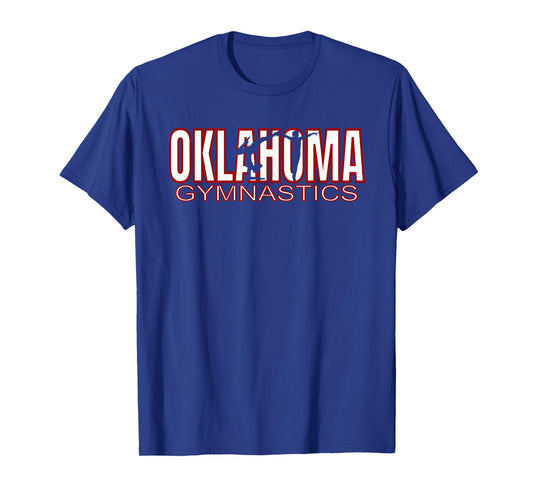 Oklahoma Gymnastics Competition Gymnast Tumbling Girl Gift T-Shirt Small