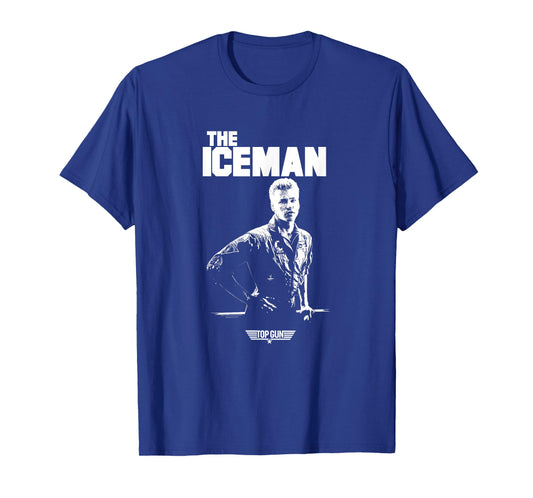 Top Gun Iceman Photo Action Movie T-Shirt