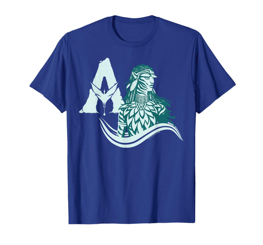 Avatar: Fire and Ash Neytiri Avatar Distressed Logo T-Shirt