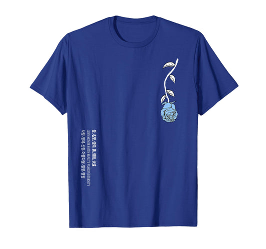 Blue Rose Never Lost In Translation Blue Graphic T-Shirt