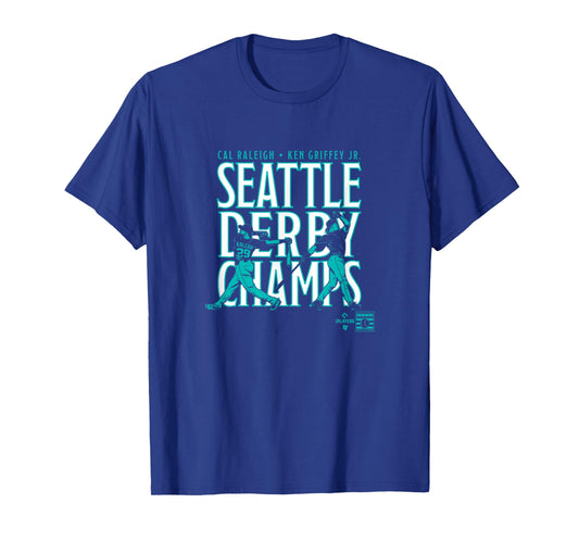 Raleigh & Griffey Jr. - HR Derby Champs - Seattle Baseball T-Shirt