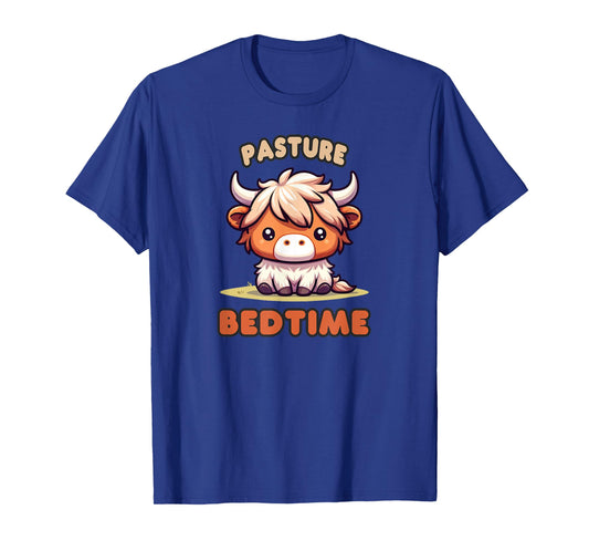 Pasture Bedtime Micro Mini Highland Cow Cute Calf Funny Moo T-Shirt