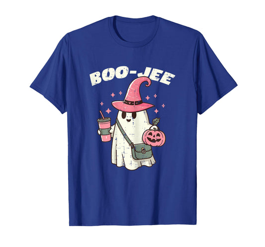 Boo-Jee Ghost Funny Halloween Women Girls Kids Teens T-Shirt