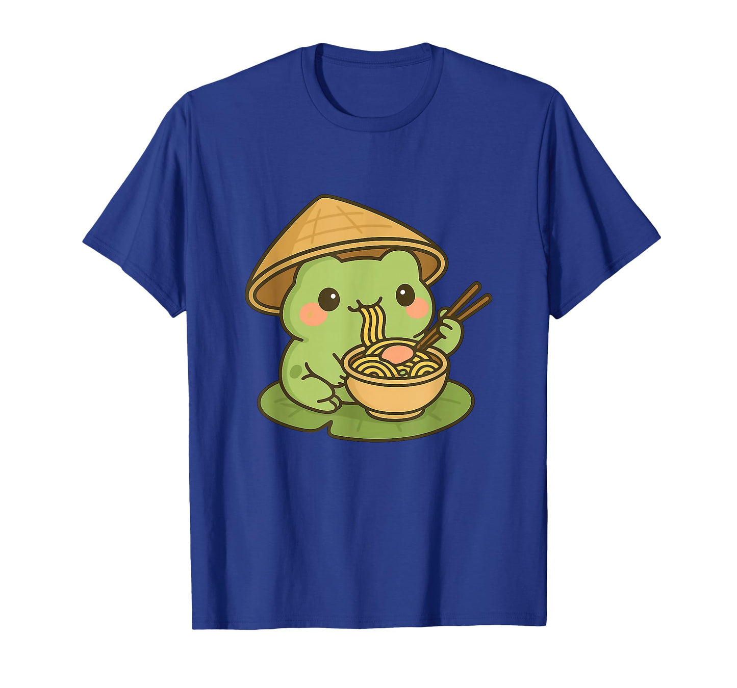 Cute Frog Eating Ramen Anime Japanese Gifts Men Women Kids T-Shirt