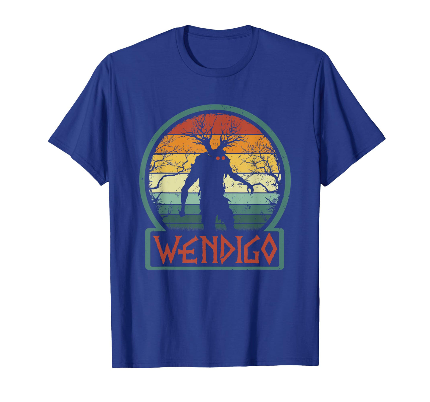 Retro Wendigo - Cool Vintage Skinwalker Cryptid Monster T-Shirt
