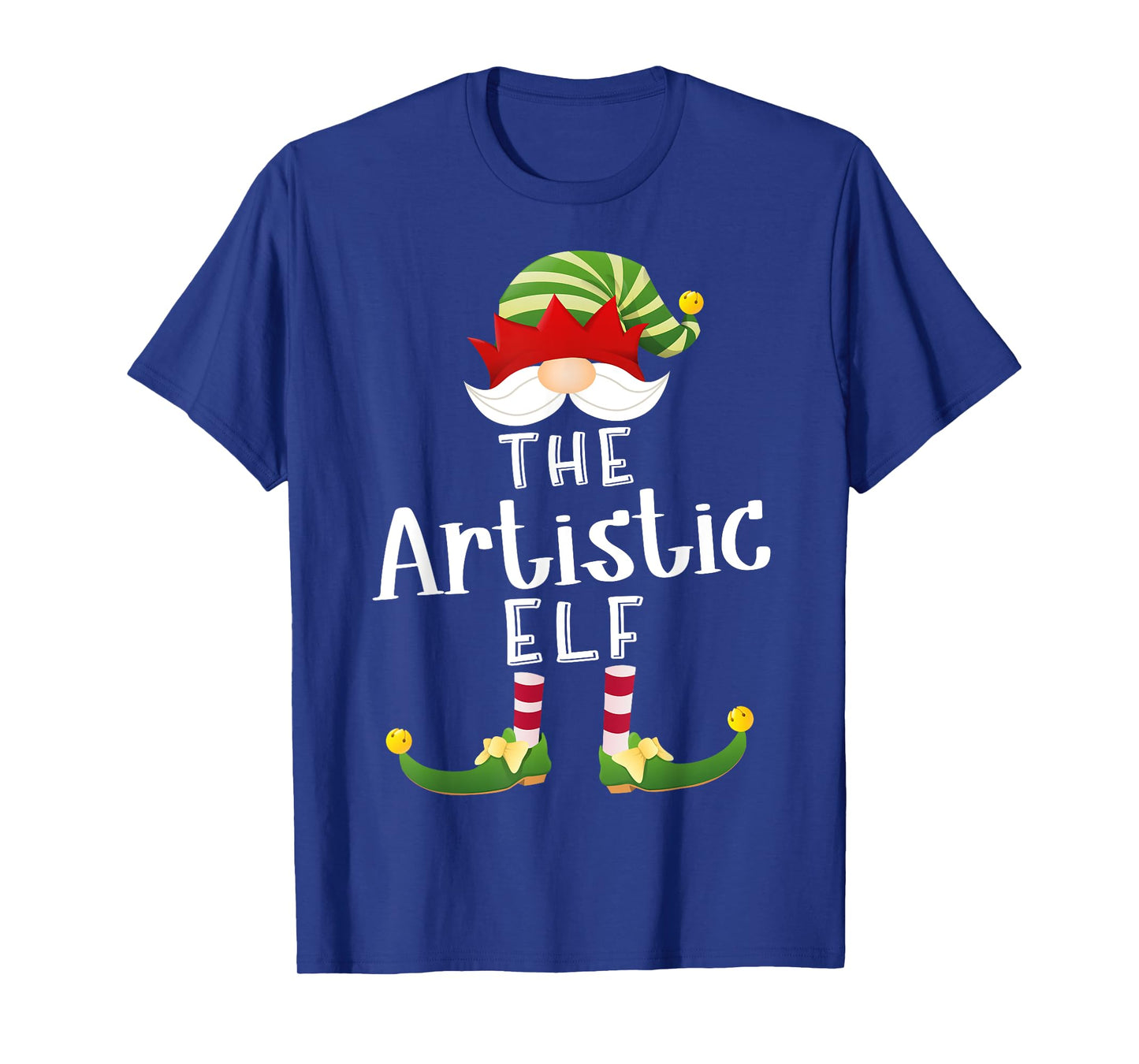 Artistic Elf Group Christmas Funny Pajama Party T-Shirt