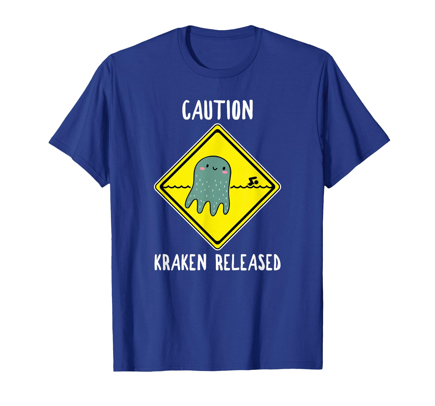 Release The Kraken Shirt Caution Sign Funny Octopus Gift T-Shirt