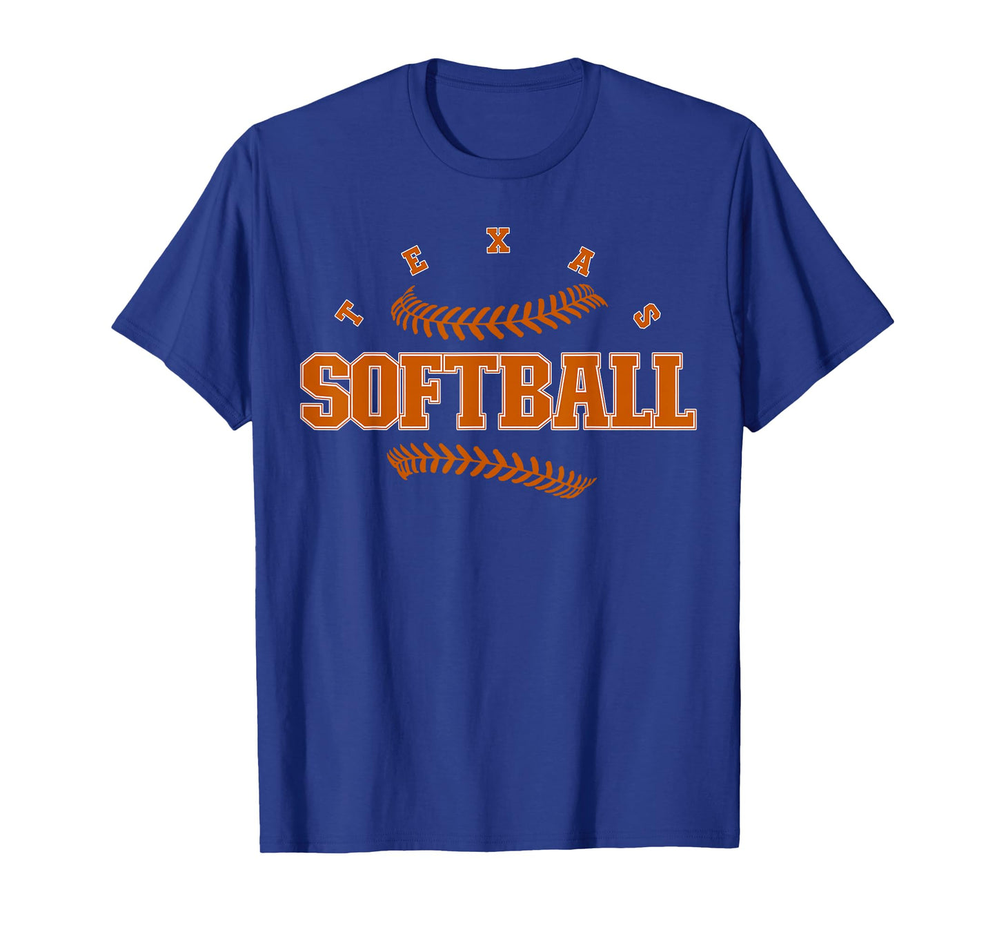 Texas Softball Vintage Mens Kids Team Retro Softball Fan T-Shirt
