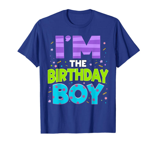I'm The Birthday Boy Funny Monster Birthday Boy Family T-Shirt