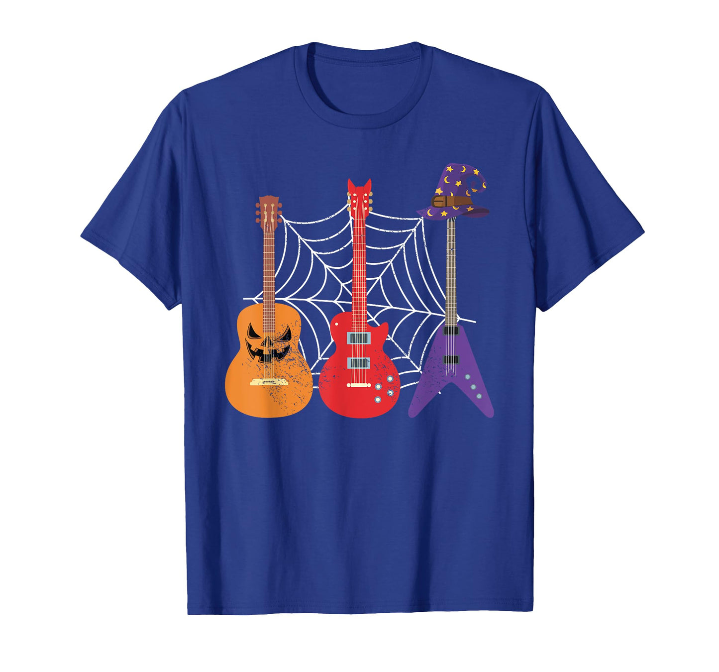 Trick Or Treat Music Guitar Guitarist Gift Spooky Halloween T-Shirt