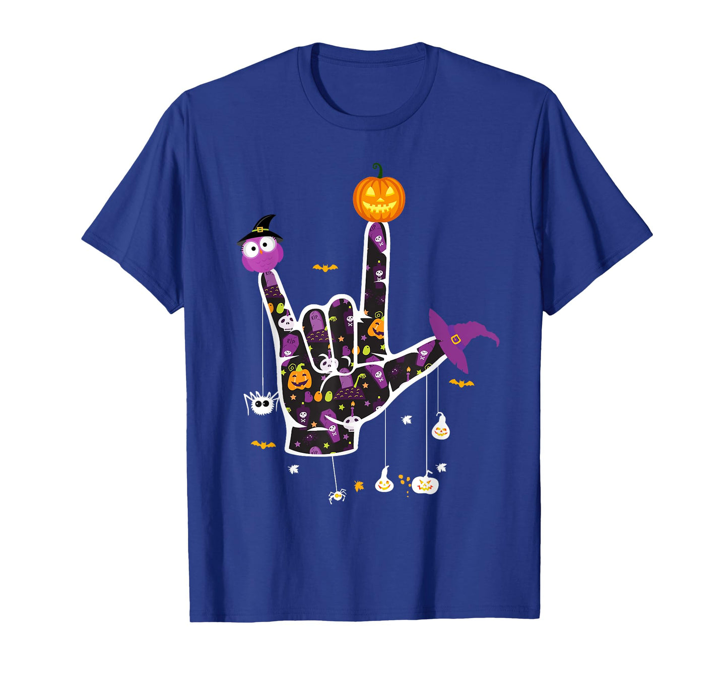 I Love You ASL Halloween Sign Language Halloween Gifts T-Shirt