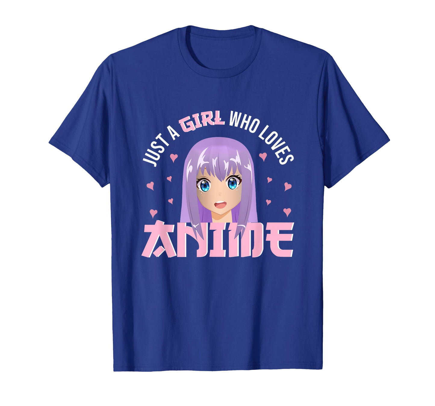 Woman Girl Anime - Just A Girl Who Loves Anime T-Shirt