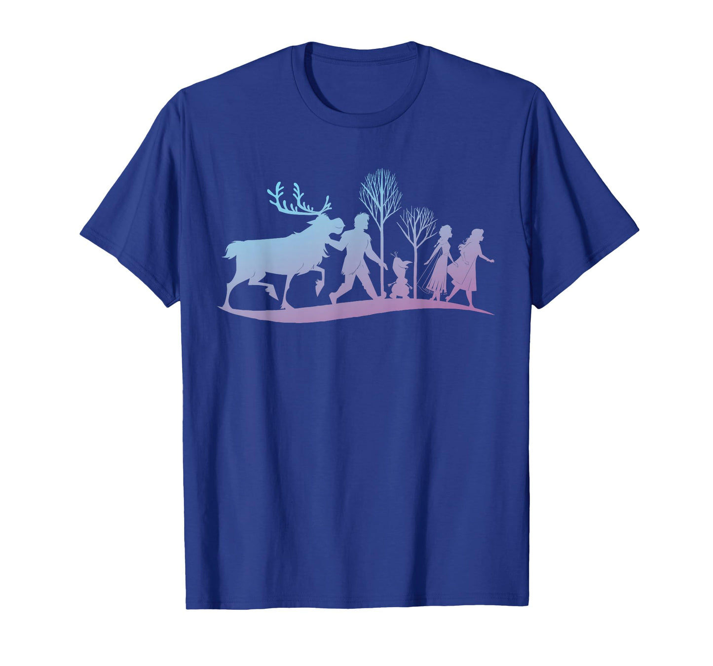 Disney Frozen 2 Characters Gradient Silhouette T-Shirt