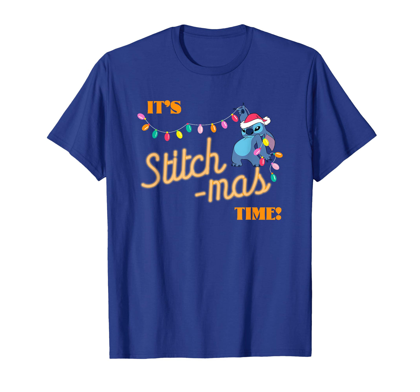 Disney Lilo & Stitch Christmas It's Stitchmas Time Cool Pose T-Shirt