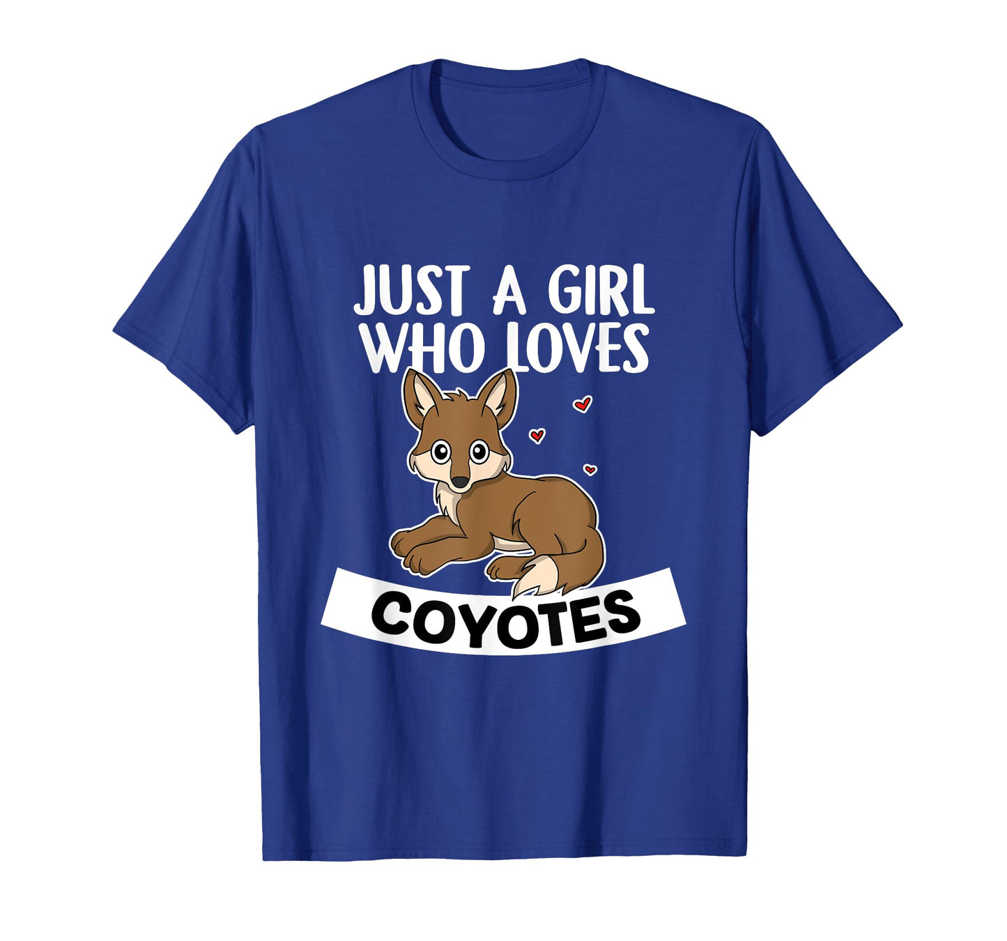 Just A Girl Who Loves Coyotes Cute Wolf Coyote Costume T-Shirt