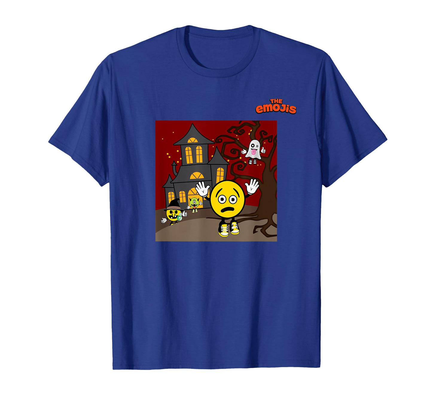 emoji haunted house phantom witch scared face T-Shirt