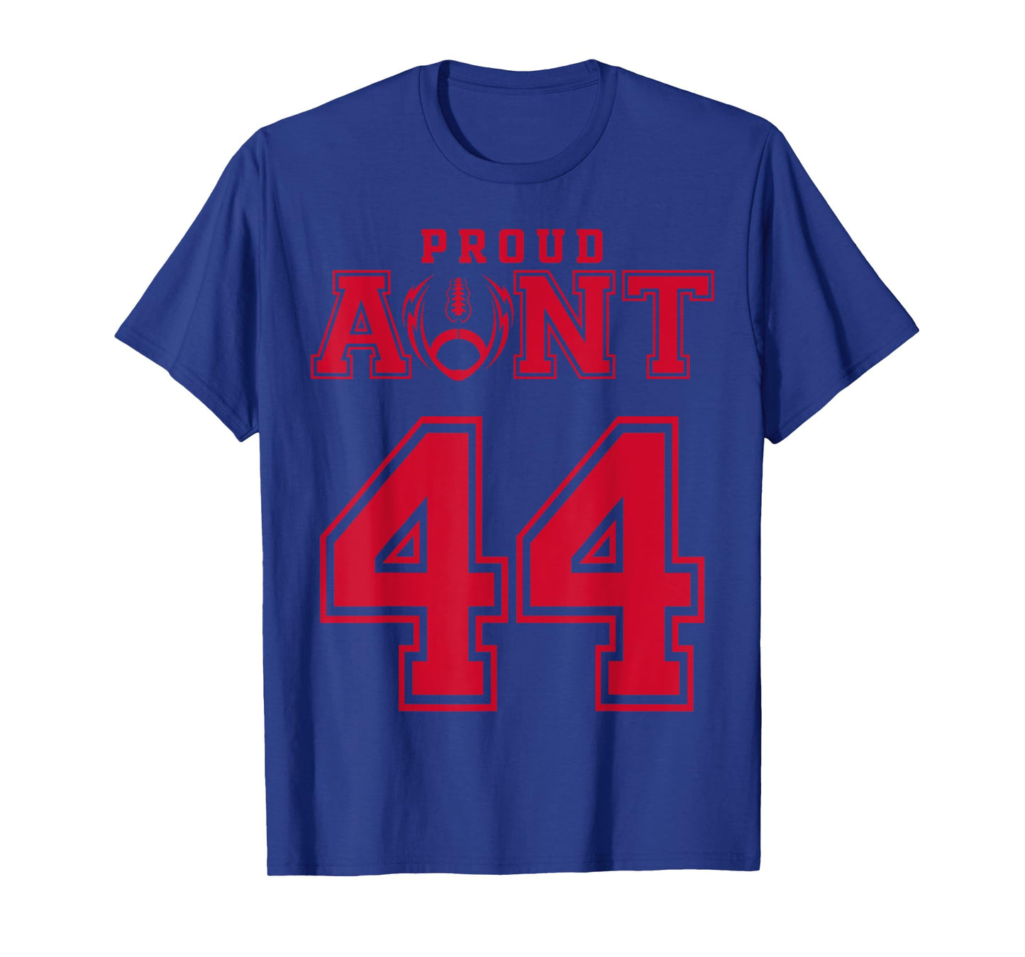 Custom Proud Football Aunt Number 44 R Personalized T-Shirt