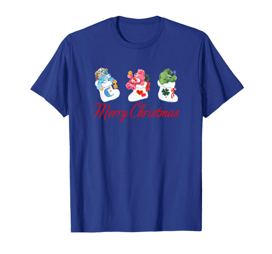 Care Bears Merry Christmas Stockings Retro Cartoon T-Shirt