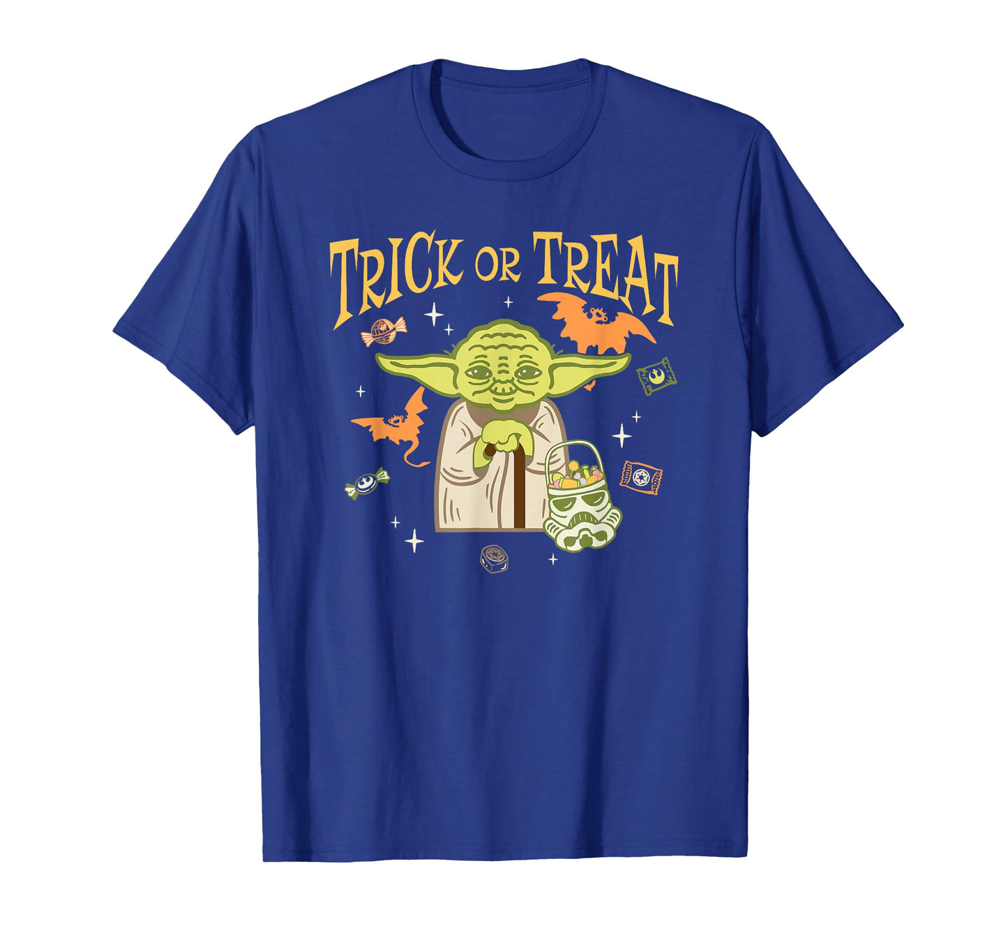 Star Wars Halloween Yoda Trick Or Treat Bucket candy T-Shirt