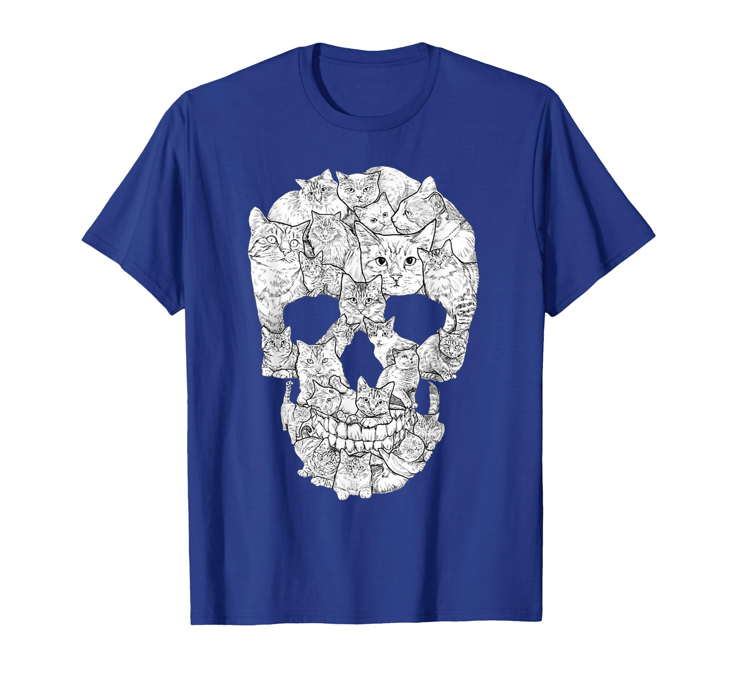 Cat Skull T-Shirt - Kitty Skeleton Halloween Costume Idea T-Shirt for Men Women Kids