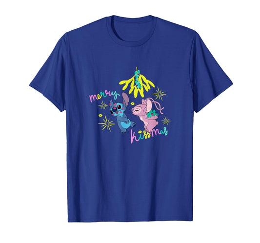 Disney Lilo & Stitch Christmas Stitch & Angel Merry Kissmas T-Shirt