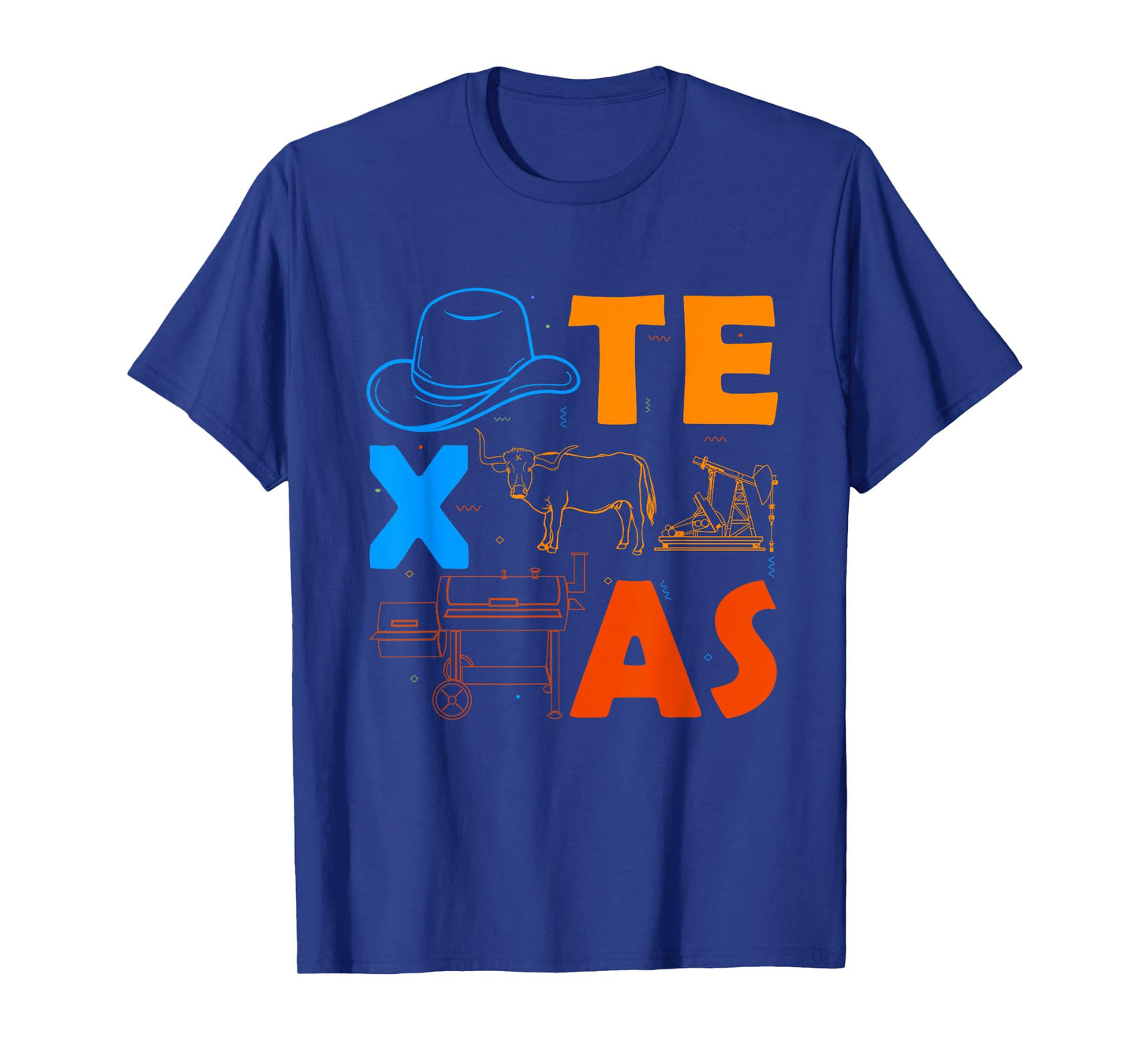 Texas Lover Men BBQ Texas Souvenir Cowboy Texas T-Shirt