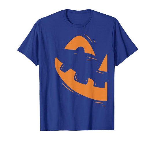 Jack-O-Lantern Shirt Pumpkin Face Halloween Matching Couple T-Shirt