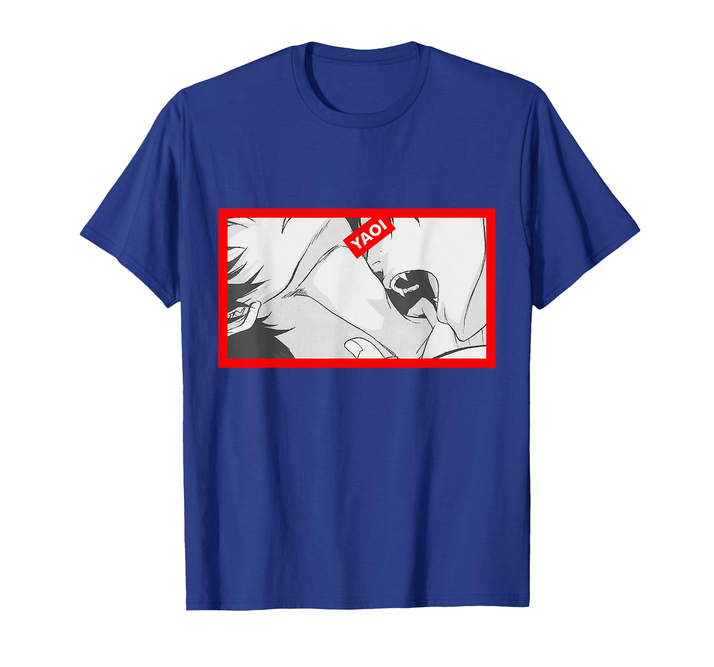 Kinky Bite Me Kiss Me Naughty Boys Dirty Ahegao LGBT Tshirt T-Shirt